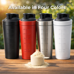 Stainless Steel Protein Shaker Bottle with Mixing Ball