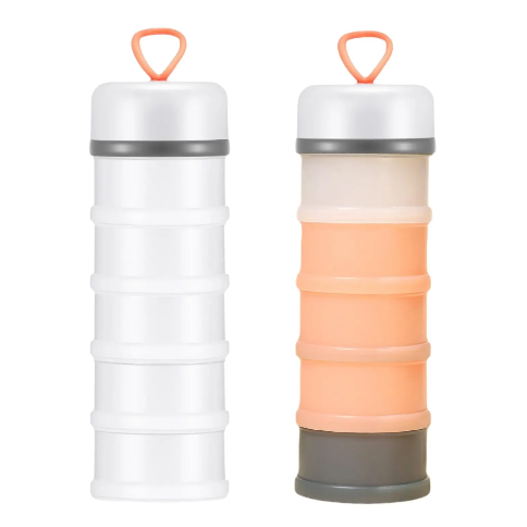 Stackable Protein Powder Storage Containers (2-Pack) – Portable Supplement Organizer for Gym, Meal Prep & Travel