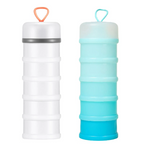 Stackable Protein Powder Storage Containers (2-Pack) – Portable Supplement Organizer for Gym, Meal Prep & Travel