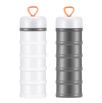 Stackable Protein Powder Storage Containers (2-Pack) – Portable Supplement Organizer for Gym, Meal Prep & Travel