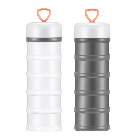 Stackable Protein Powder Storage Containers (2-Pack) – Portable Supplement Organizer for Gym, Meal Prep & Travel