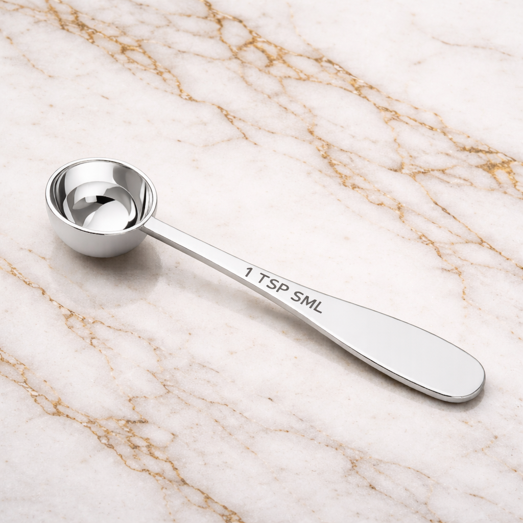 Precision Stainless Steel Teaspoon for Supplements & Performance Nutrition